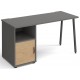 Sparta Straight Desk With Pedestal and Cupboard Door